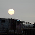 Sun Rise over the Train